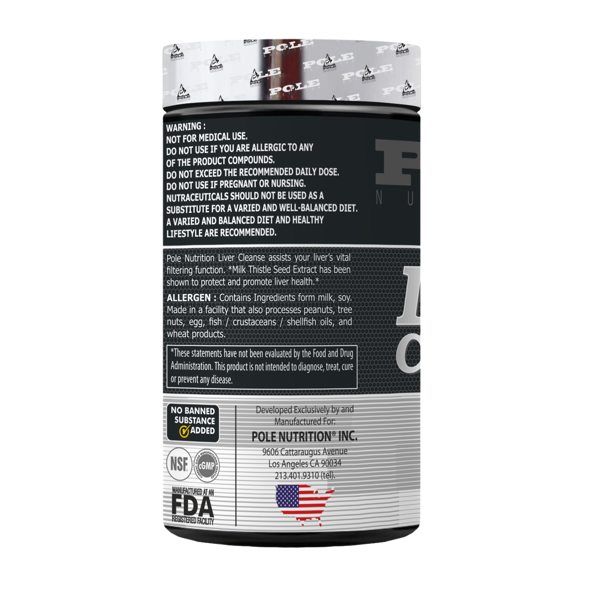 Pole Nutrition Liver Cleanser 60 Capsules - Image 2