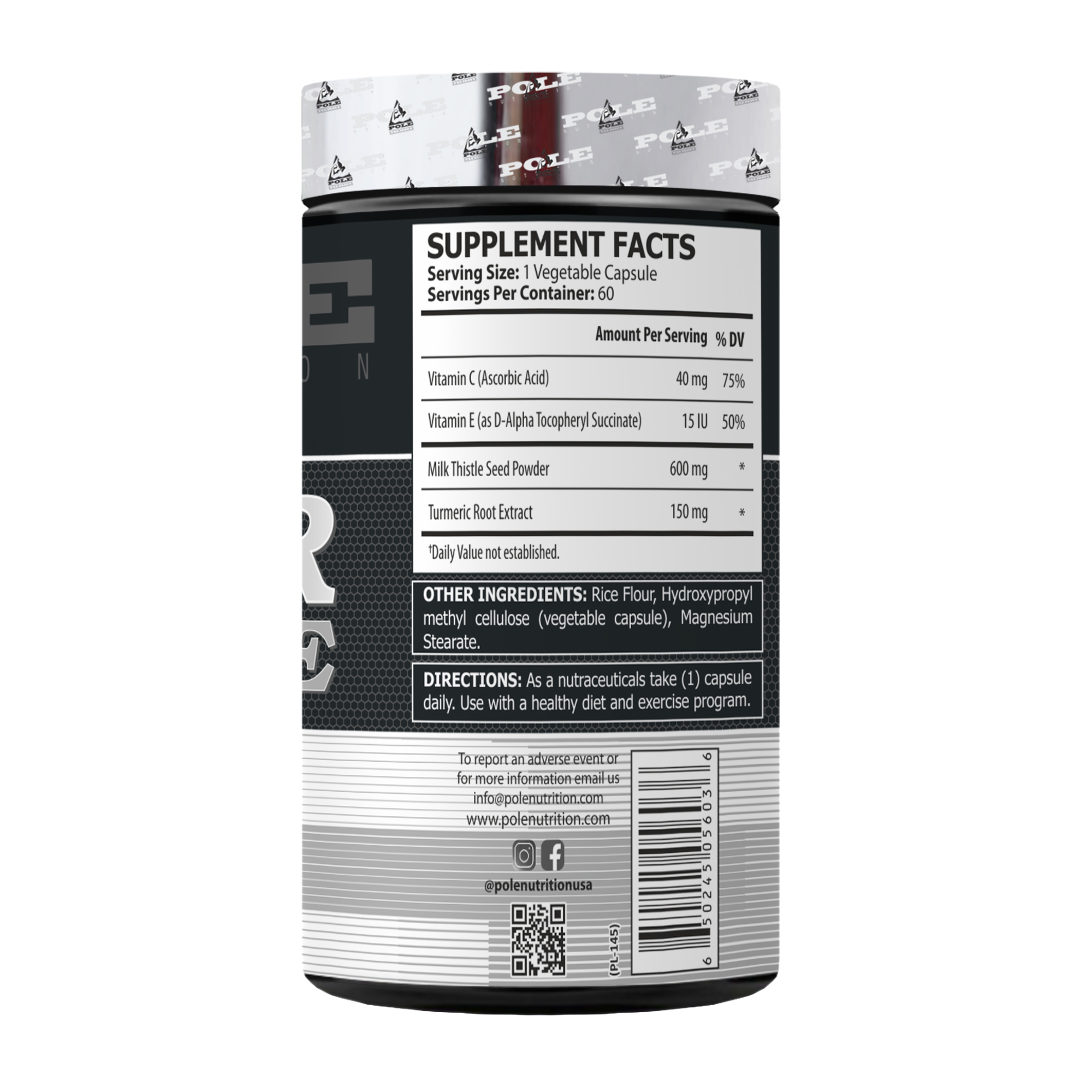 Pole Nutrition Liver Cleanser 60 Capsules - Image 3