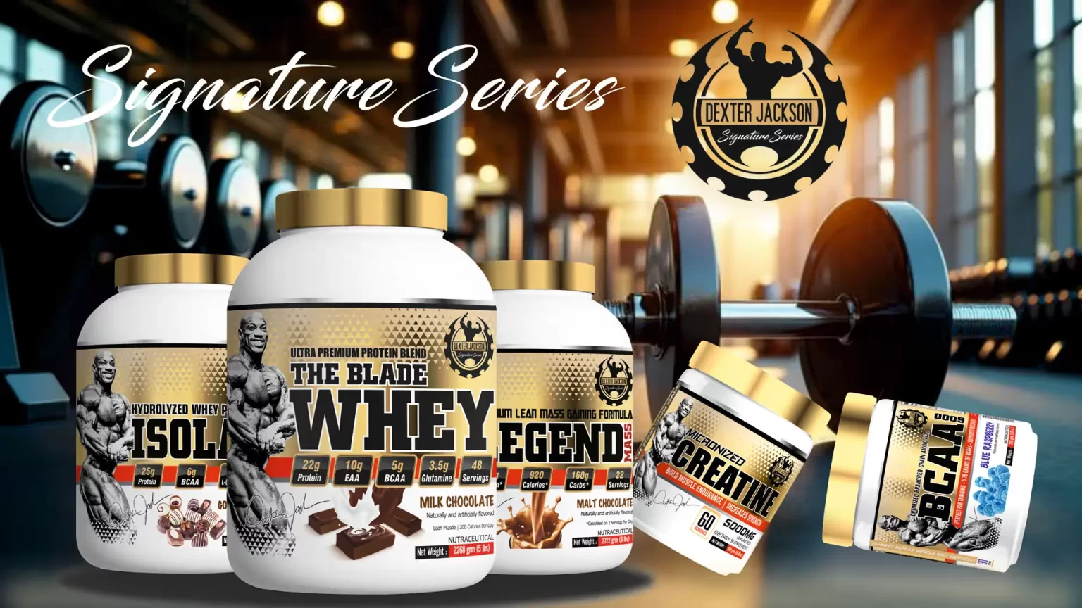 Dexter Jackson Signature Series Gold Line supplements product range