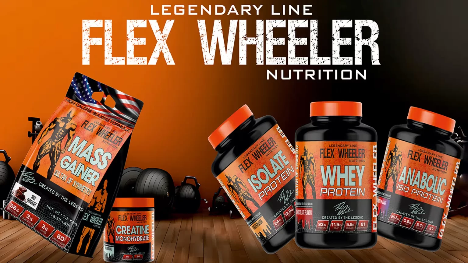 Flex Wheeler Signature Series Legendary Line fitness supplements range